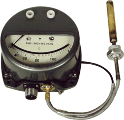 Термометр манометрический, конденсационный,  показывающий сигнализирующий ТКП-160Сг-М2