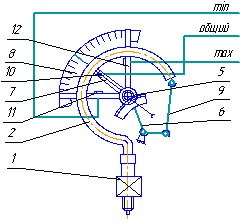 Схема принципиальная манометра ДМ-1003Эк